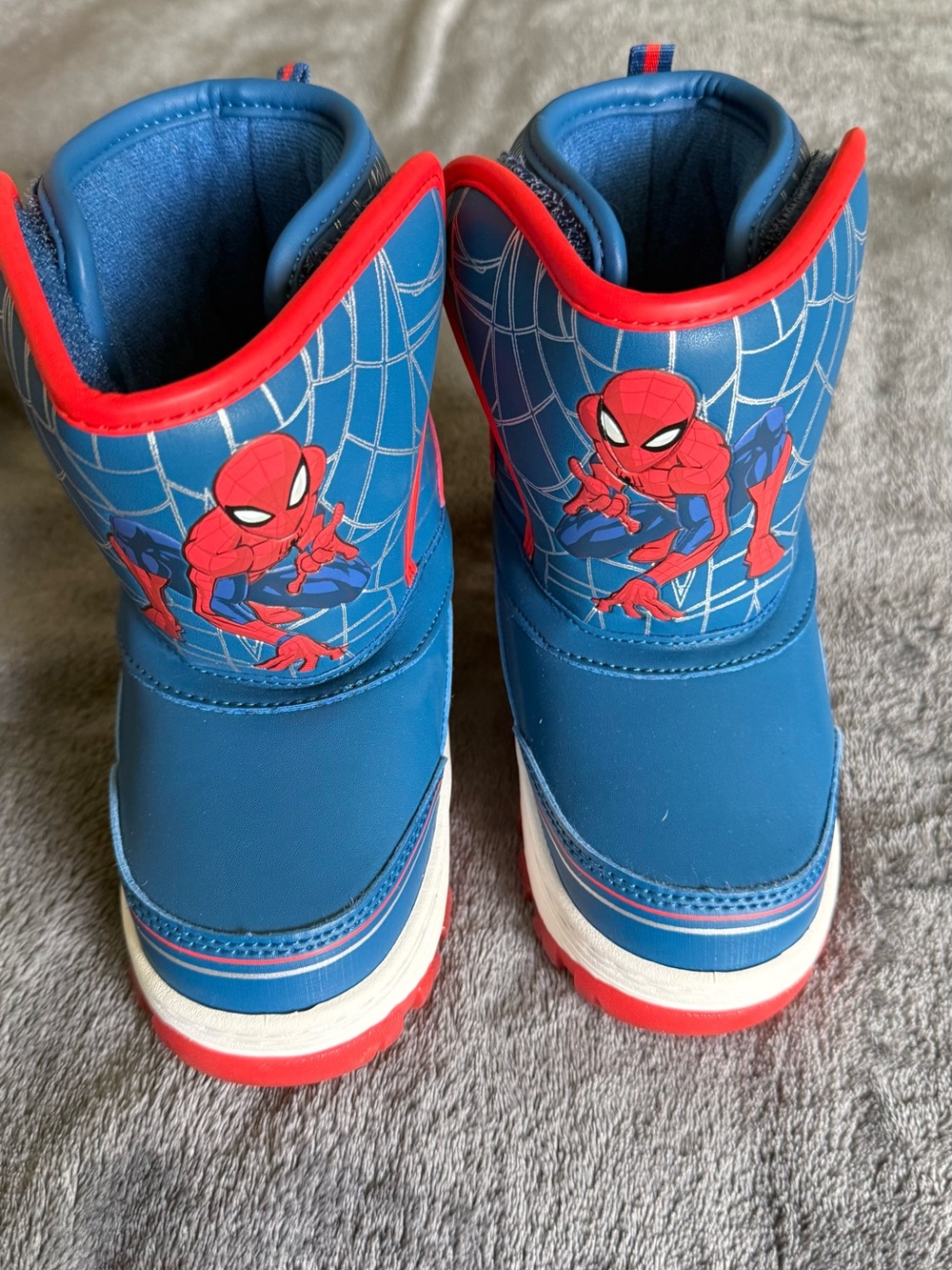 Marvel Kids Blue & Red Spider-Man Snow Boots toddler 9